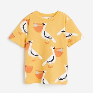 H&M Yellow Tee with Bird Design US 5T